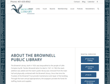 Tablet Screenshot of brownell-libraryri.org